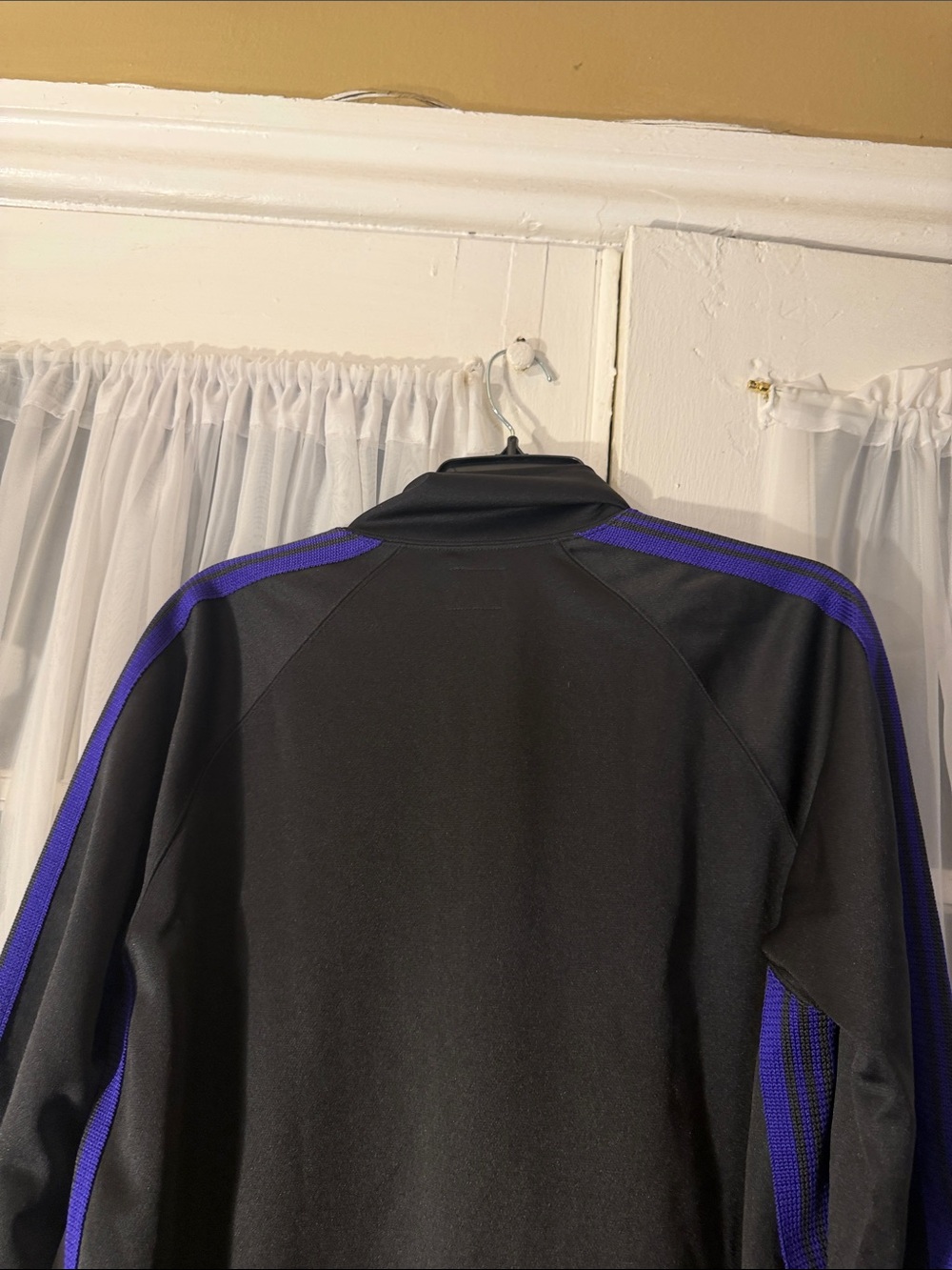 Needles Track Jacket Men’s Medium Black Purple Stripes Butterfly Logo Japan - Picture 8 of 10